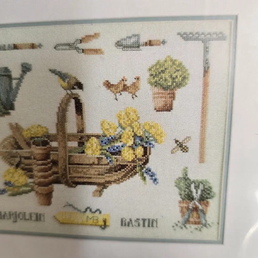 LanArte Marjolein Bastin Spring in the Garden Cross Stitch Kit Cottagecore